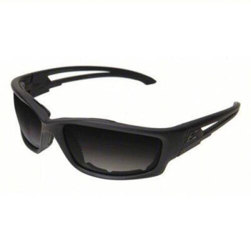 DESCRIPTION: (6) PAIR OF SAFETY GLASSES, TINTED BRAND/MODEL: EDGE EYEWEAR #49YM58 INFORMATION: FULL FRAME, GRAY, BLACK RETAIL$: $71.52 PER PAIR SIZE: