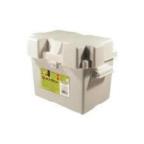 DESCRIPTION: (4) BATTERY BOX BRAND/MODEL: QUICKBOX RETAIL$: $17.31 EA SIZE: 10X7X9 QTY: 4