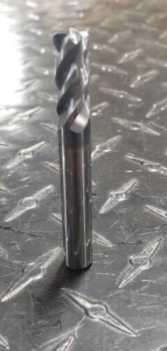 DESCRIPTION (10) ISCAR ECKI-H4R 375 4 FLUTE END MILL BRAND/MODEL ISCAR/ECKI-H4R 375-750C06CF-3 ADDITIONAL INFORMATION VARIABLE HELIX CHATTER-FREE, .37