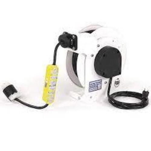 DESCRIPTION: (1) RETRACTABLE CORD REEL BRAND/MODEL: KH INDUSTRIES #RTAG2L-W-WCL520-J12K RETAIL$: $755.71 EA SIZE: REEL VR 50' 12/3 QTY: 1