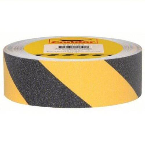 DESCRIPTION: (6) ROLL OF ANTI-SLIP GRIP TAPE BRAND/MODEL: CONDOR #55JK21 INFORMATION: YELLOW AND BLACK RETAIL$: $136.38 TPTA; SIZE: 2" X 60' QTY: 6