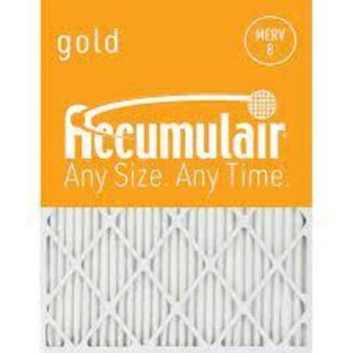 DESCRIPTION: (4) PACKS OF (4) AIR FILTERS BRAND/MODEL: ACCUMULAIR GOLD RETAIL$: $84.99 TOTAL SIZE: 24X24 QTY: 4