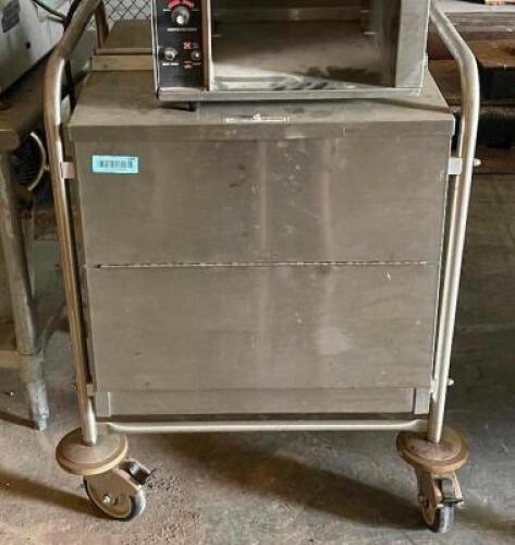 SERVOLIFT STAINLESS SERVING CART