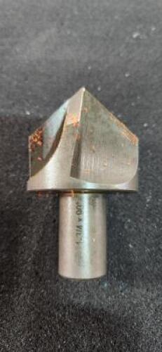 DESCRIPTION: (1) HSS CENTER REAMER COUNTERSINK BRAND/MODEL: KEO 51349 RETAIL$: 165.92 SIZE: 90 DEG 1-3/4" BODY DIA 3/4" SD QTY: 1