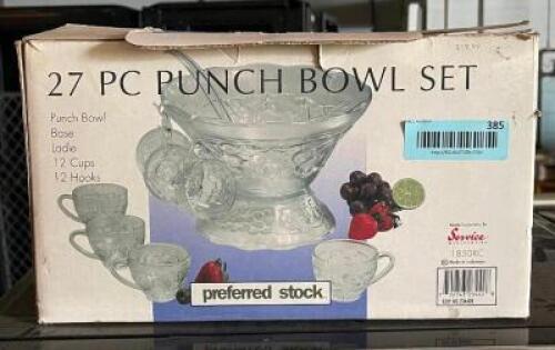 27 PIECE PUNCH BOWL SET