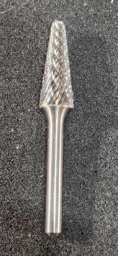 DESCRIPTION: (2) DULSL-4 CARBIDE CONE BUR BRAND/MODEL: DRILL AMERICA RETAIL$: $35.21 EA SIZE: 1/4" SD QTY: 2