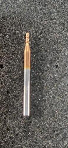 DESCRIPTION: (2) SOLID CARBIDE SQ END MILL BRAND/MODEL: ACCUPRO 07771157 RETAIL$: $19.21 EA SIZE: 1/32" 3/32" LOC 1/8"SD QTY: 2