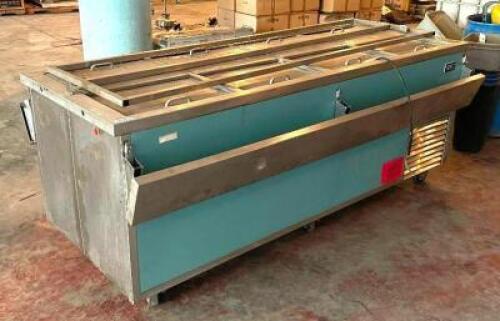 AM COOL 89 INCH 8 WELL REACH IN COOLER / LUNCH LINE