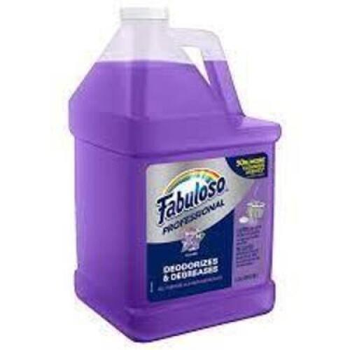 DESCRIPTION: (2) MULTI SURFACE CLEANER CONCENTRATE BRAND/MODEL: FABULOSO INFORMATION: LAVENDER, MAKES UP TO 64 GALLONS OF CLEANER RETAIL$: $42/EA SIZE