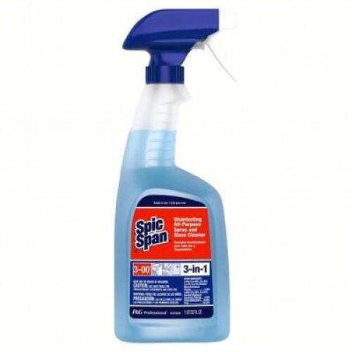 DESCRIPTION: (6) DISINFECTING ALL PURPOSE GLASS CLEANER BRAND/MODEL: SPIC AND SPAN #4XKT3 RETAIL$: $15.00 EA SIZE: 1QT QTY: 6