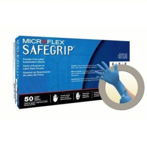 DESCRIPTION: (4) BOXES OF (50) SAFEGRIP POWDER FREE LATEX GLOVES BRAND/MODEL: MICROFLEX #2TEN2 RETAIL$: $33.21 EA SIZE: XL QTY: 4