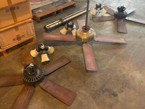 THREE ASSORTED CEILING FANS