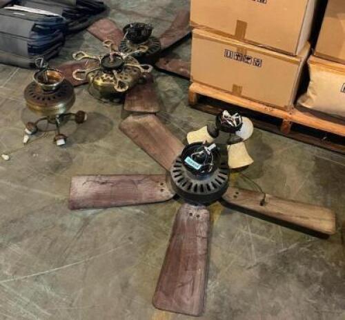 THREE ASSORTED CEILING FANS