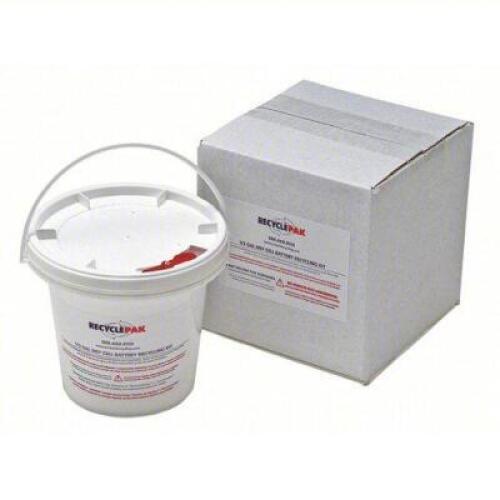 DESCRIPTION: (1) BATTERY RECYCLING KIT BRAND/MODEL: RECYCLEPAK #12G312 RETAIL$: $128.22 EA SIZE: Dry Cell Batteries, 1/2 gal, 15 lb Wt Capacity QTY: 1