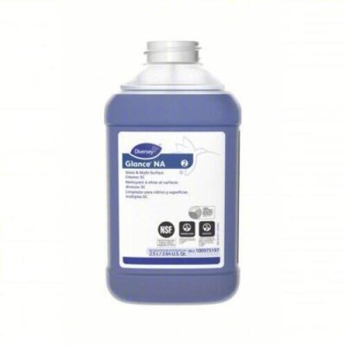DESCRIPTION: (2) GLASS AND MULTI-SURFACE CLEANER CONCENTRATE BRAND/MODEL: DIVERSEY GLANCE NA RETAIL$: $150.63 TOTAL SIZE: 2.5 L QTY: 2