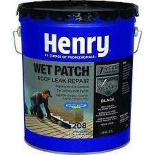DESCRIPTION: (1) WET PATCH ROOF LEAK REPAIR BRAND/MODEL: HENRY RETAIL$: 115.49 SIZE: 5 GALLON QTY: 1