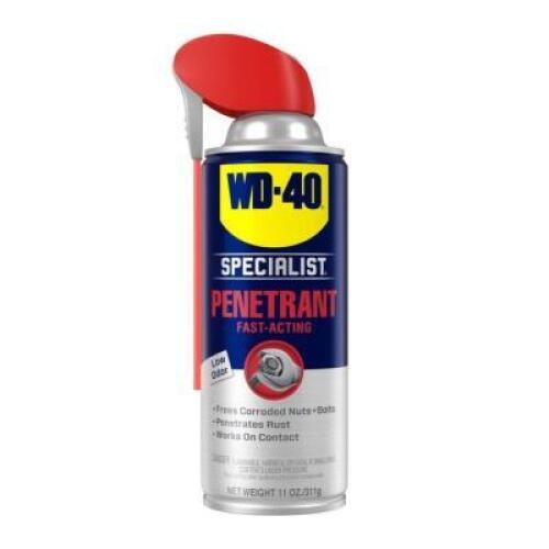 DESCRIPTION: (4) PENETRATING LUBRICANT BRAND/MODEL: WD-40 SPECIALIST #19L520 RETAIL$: $8.45 EA SIZE: 11 OZ QTY: 4