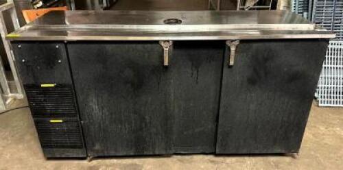 GLASTENDER 72" BACK BAR COOLER