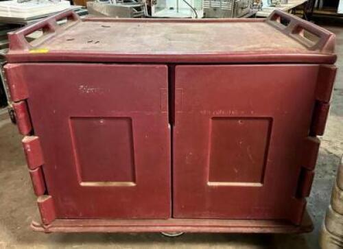 51" X 36" TWO DOOR INSULATED CATERING CART.