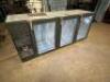 GLASS TENDER 84" THREE GLASS DOOR BACK BAR COOLER. - 2