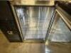 GLASS TENDER 84" THREE GLASS DOOR BACK BAR COOLER. - 3