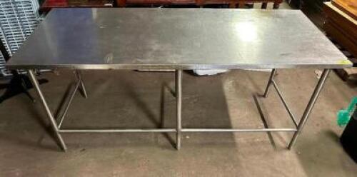 96" X 36" STAINLESS TABLE.