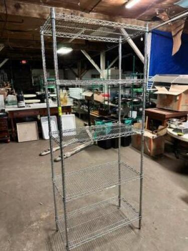 36" X 18" FIVE TIER WIRE SHELF