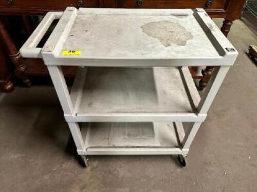 THREE TIER PLASTIC UTILITY CART