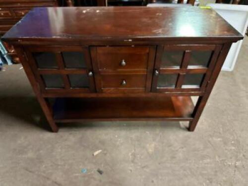 46" X 18" HARDWOOD BUFFET CABINET