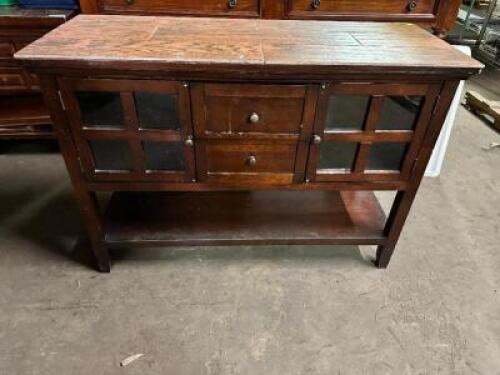 46" X 18" HARDWOOD BUFFET CABINET