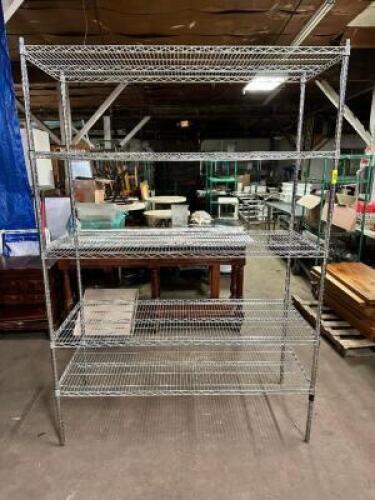 48" X 25" FIVE TIER WIRE SHELF