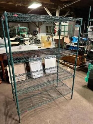 48" X 24" FOUR TIER COATED WIRE SHELF