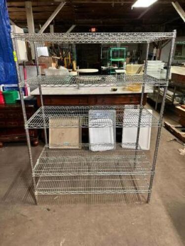 48" X 24" FIVE TIER WIRE SHELF