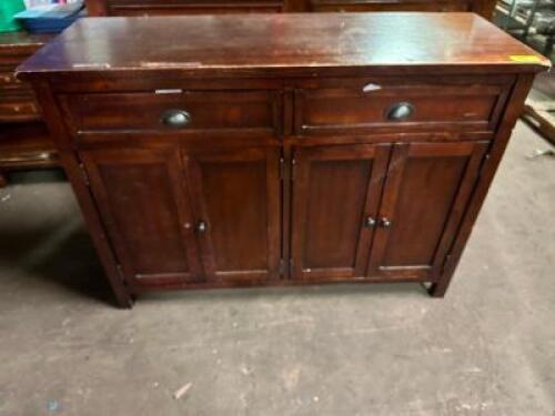 46" X 18" HARDWOOD BUFFET CABINET