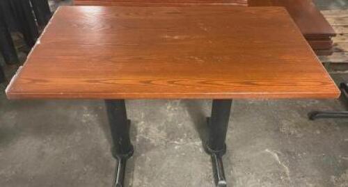 48" X 30" HARDWOOD TABLE TOP