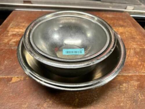 (7) ASSORTED STAINLESS MIXING BOWLS