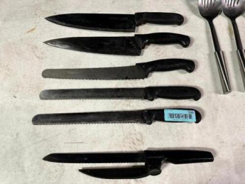 (6) KITCHEN KNIVES
