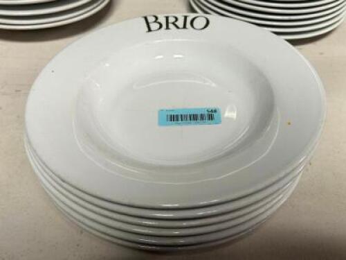 (12) 12" CHINA PASTA BOWLS W/ " BRIO " LOGO