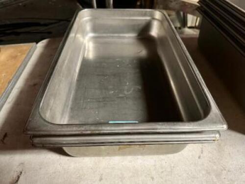 (4) FULL SIZE STAINLESS INSERTS