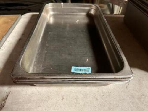 (4) FULL SIZE STAINLESS INSERTS