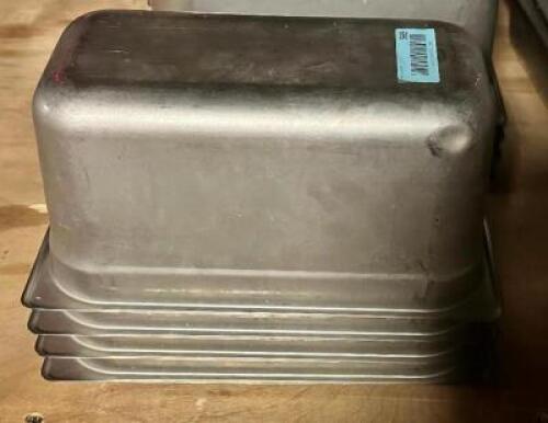 (6) 1/3 SIZE STAINLESS INSERTS