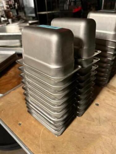 (12) 1/9TH SIZE STAINLESS INSERTS