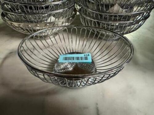 (24) 7" STAINLESS BREAD BASKETS