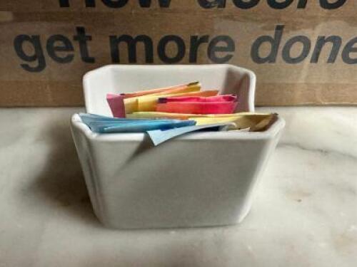 (36) CERAMIC SUGAR CADDYS