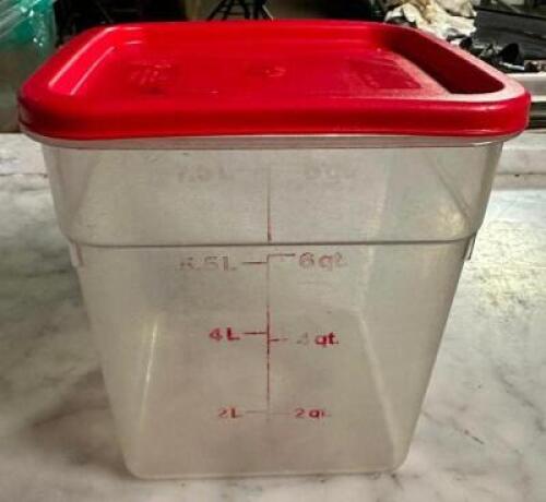 (3) 8 QT PLASTIC CONTAINERS