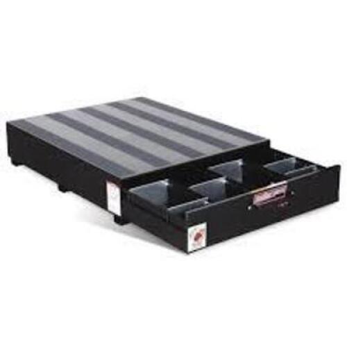 DESCRIPTION: (1) PACK RAT DRAWER UNIT, TRUCK DRAWER STORAGE BOX BRAND/MODEL: WEATHERGUARD INFORMATION: BLACK, COULD NOT OPEN DRAWER, SO MIGHT NOT HAVE