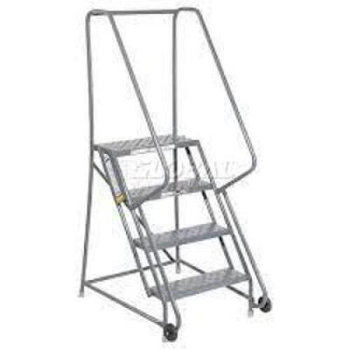 DESCRIPTION: (1) TILT AND ROLL LADDER, NO WHEELS INCLUDED BRAND/MODEL: TRI-ARC INFORMATION: STEEL, PERFORATED TREAD STEPS RETAIL$: $529.00 EA SIZE: 4
