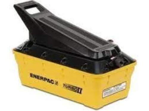 DESCRIPTION: (1) HYDRAULIC PUMP, HAND/FOOT OPERATED BRAND/MODEL: ENERPAC #PATG1102N INFORMATION: YELLOW RETAIL$: $1082.12 EA QTY: 1