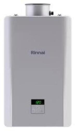 DESCRIPTION: (1) TANKLESS WATER HEATER BRAND/MODEL: RINNAI/REU-VC2528FFUD-US INFORMATION: 7.5 GPM/NATURAL GAS RETAIL$: $1254.51 EA SIZE: 14"W X 23"H X