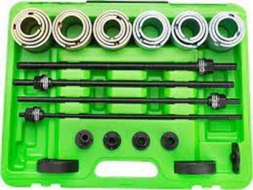DESCRIPTION: (1) MANUAL BUSHING R AND R TOOL SET BRAND/MODEL: OEM TOOLS #27212 INFORMATION: GREEN CARRY CASE RETAIL$: $279.99 EA SIZE: INSTALLATION AN